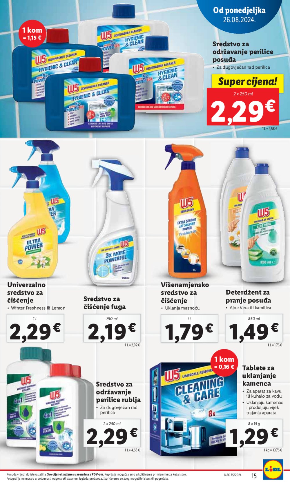 Lidl katalog Super ponuda od ponedjeljka 26.08. - 01.09.2024.