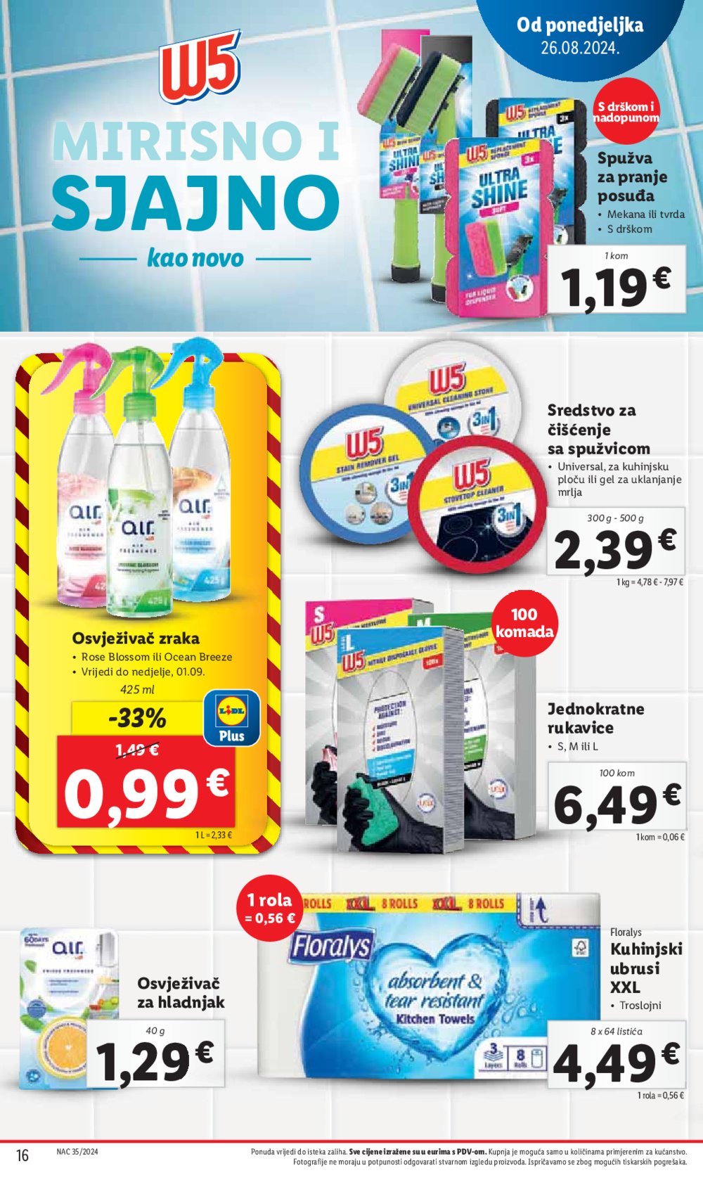 Lidl katalog Super ponuda od ponedjeljka 26.08. - 01.09.2024.