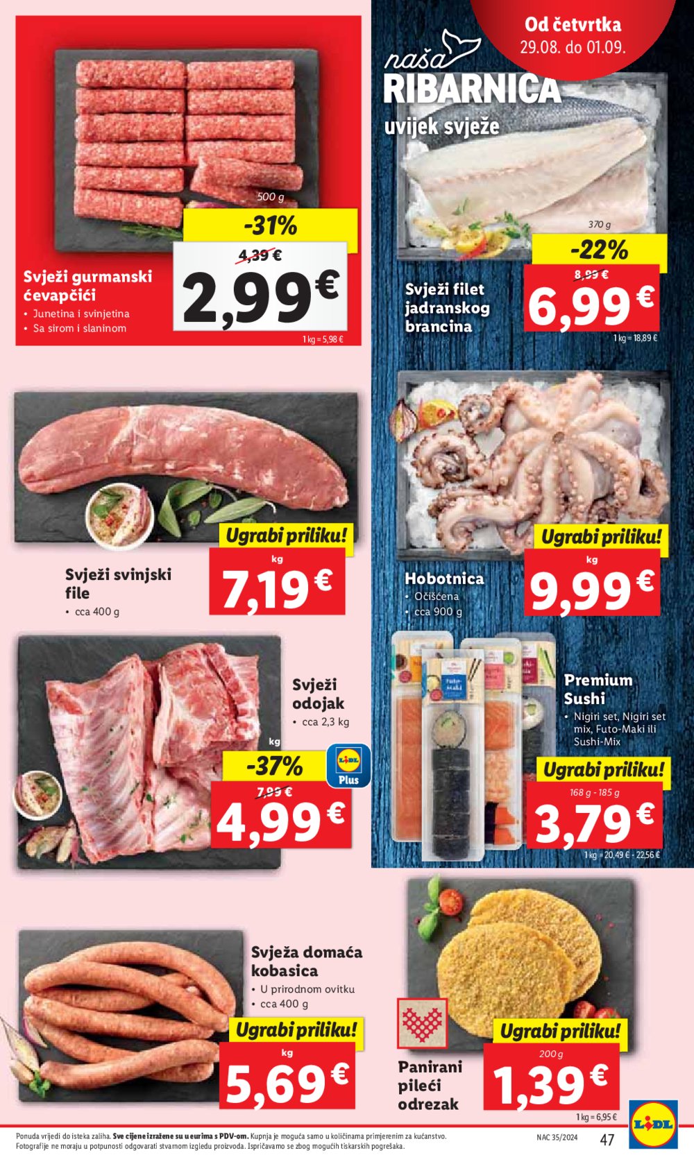 Lidl katalog Super ponuda od ponedjeljka 26.08. - 01.09.2024.