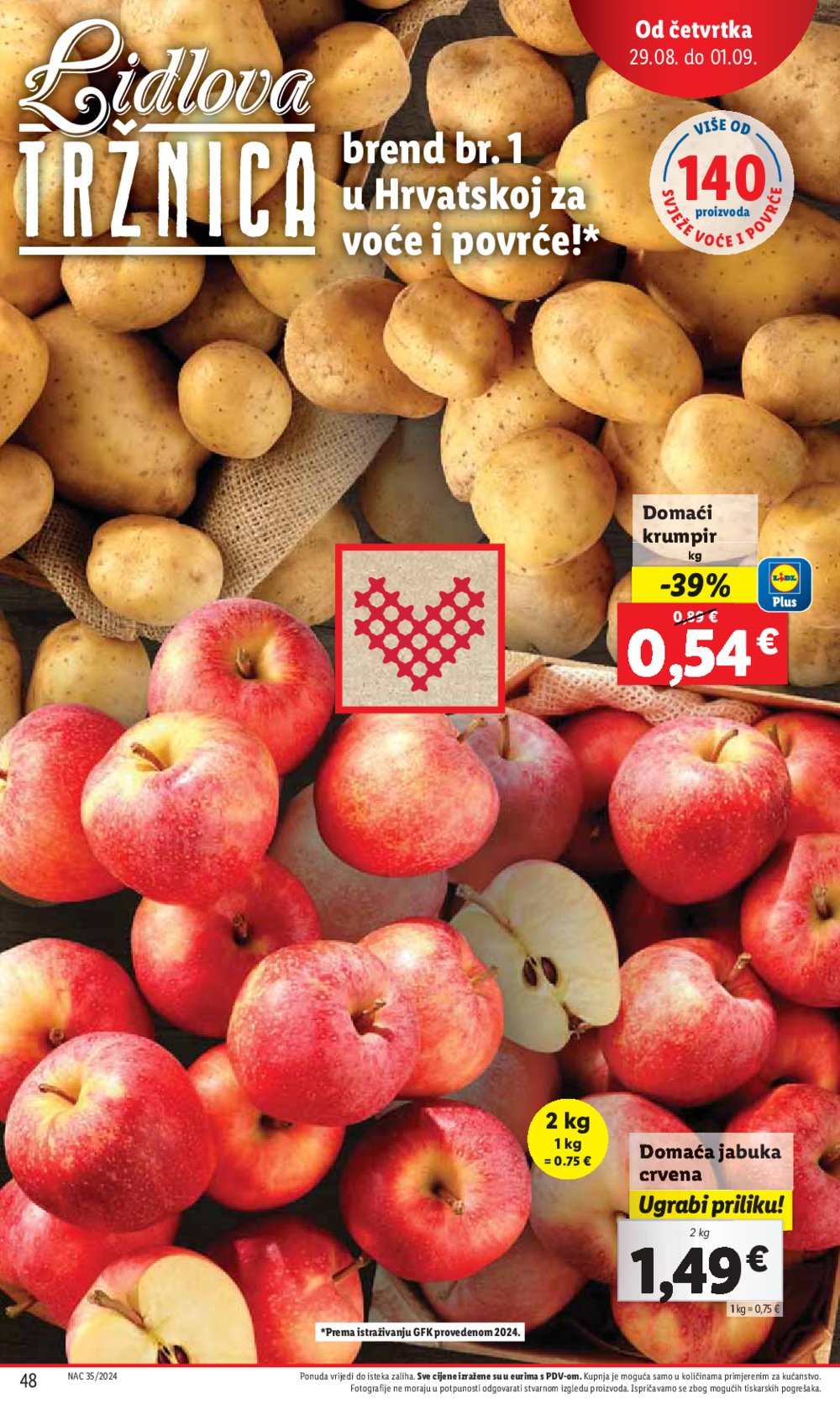 Lidl katalog Super ponuda od ponedjeljka 26.08. - 01.09.2024.