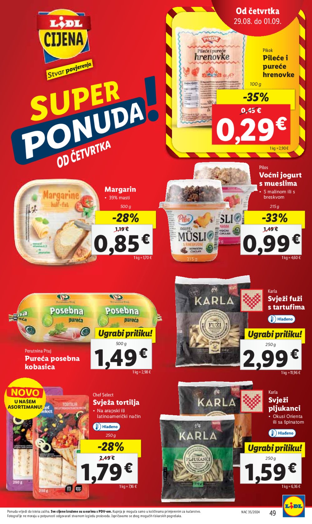 Lidl katalog Super ponuda od ponedjeljka 26.08. - 01.09.2024.