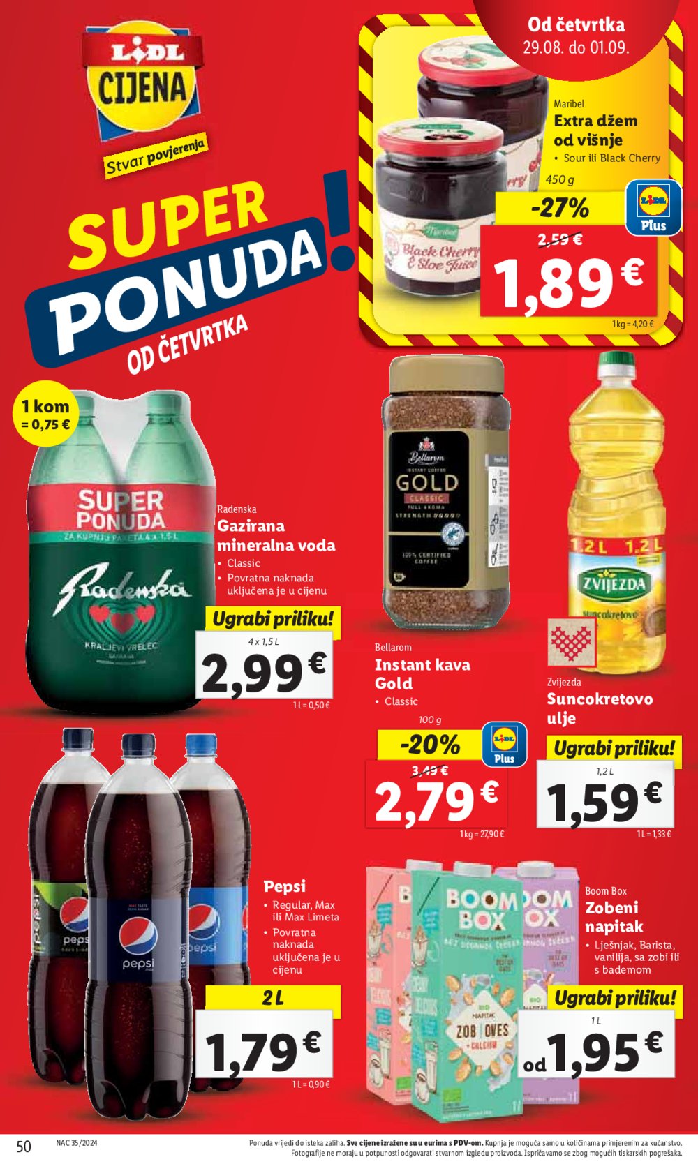 Lidl katalog Super ponuda od ponedjeljka 26.08. - 01.09.2024.