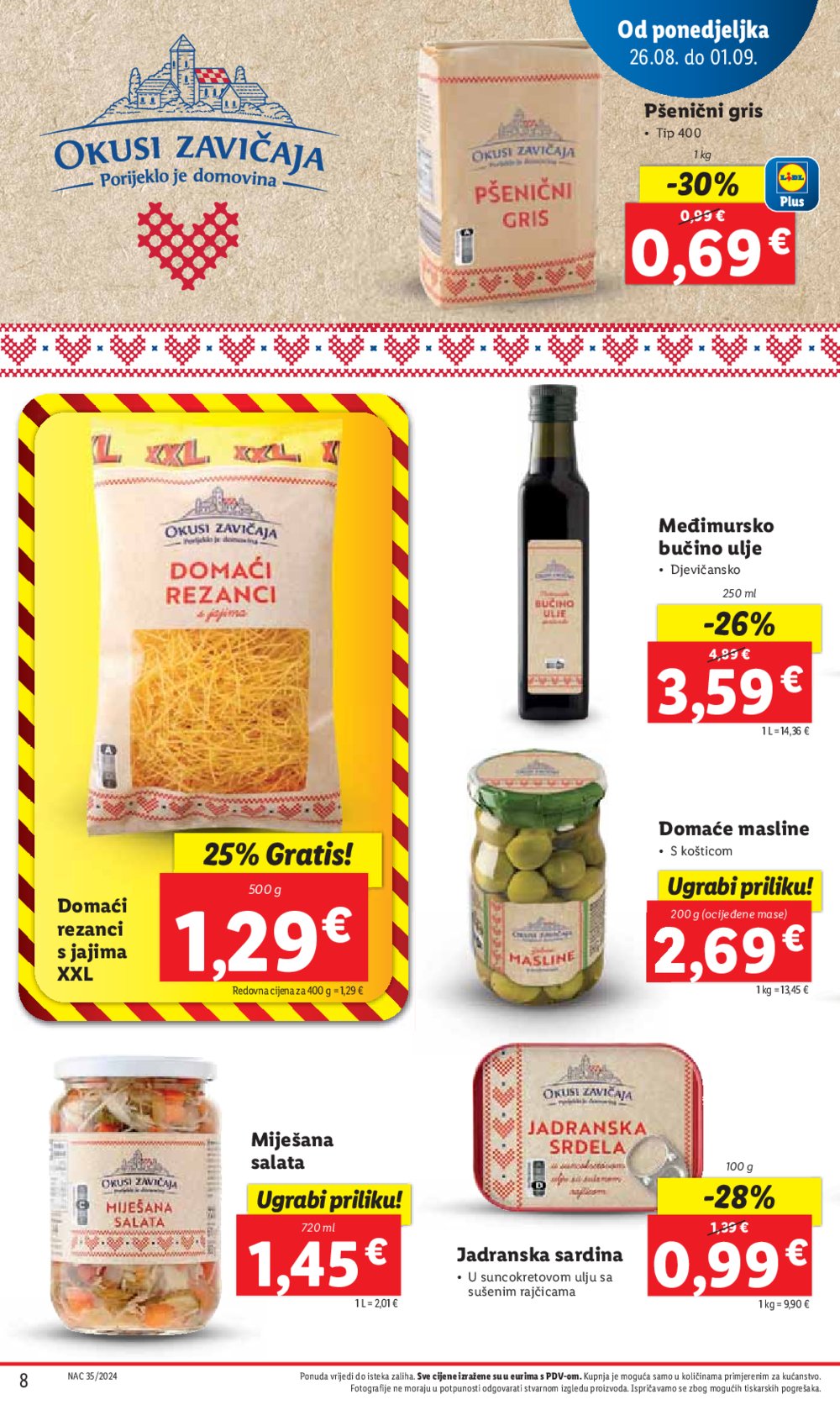 Lidl katalog Super ponuda od ponedjeljka 26.08. - 01.09.2024.