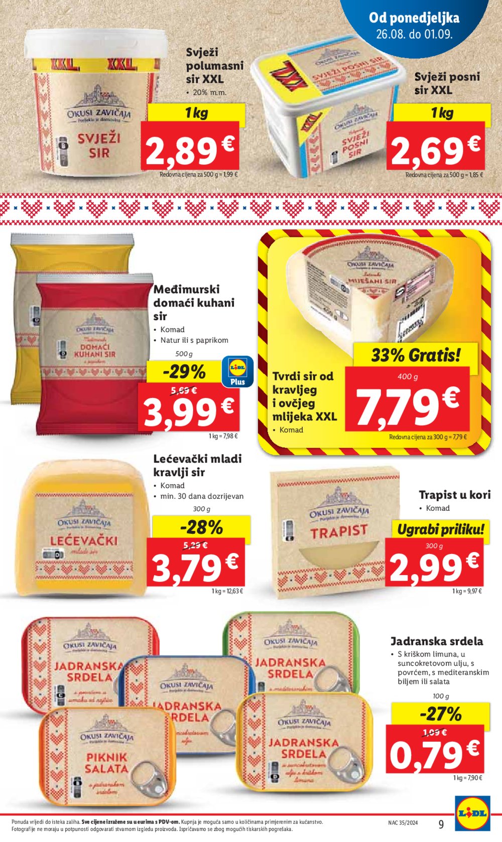 Lidl katalog Super ponuda od ponedjeljka 26.08. - 01.09.2024.