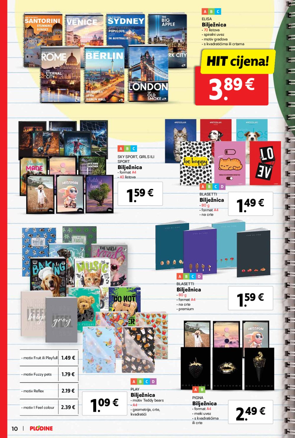 Plodine katalog Sve za školu 07.08.-17.09.2024.