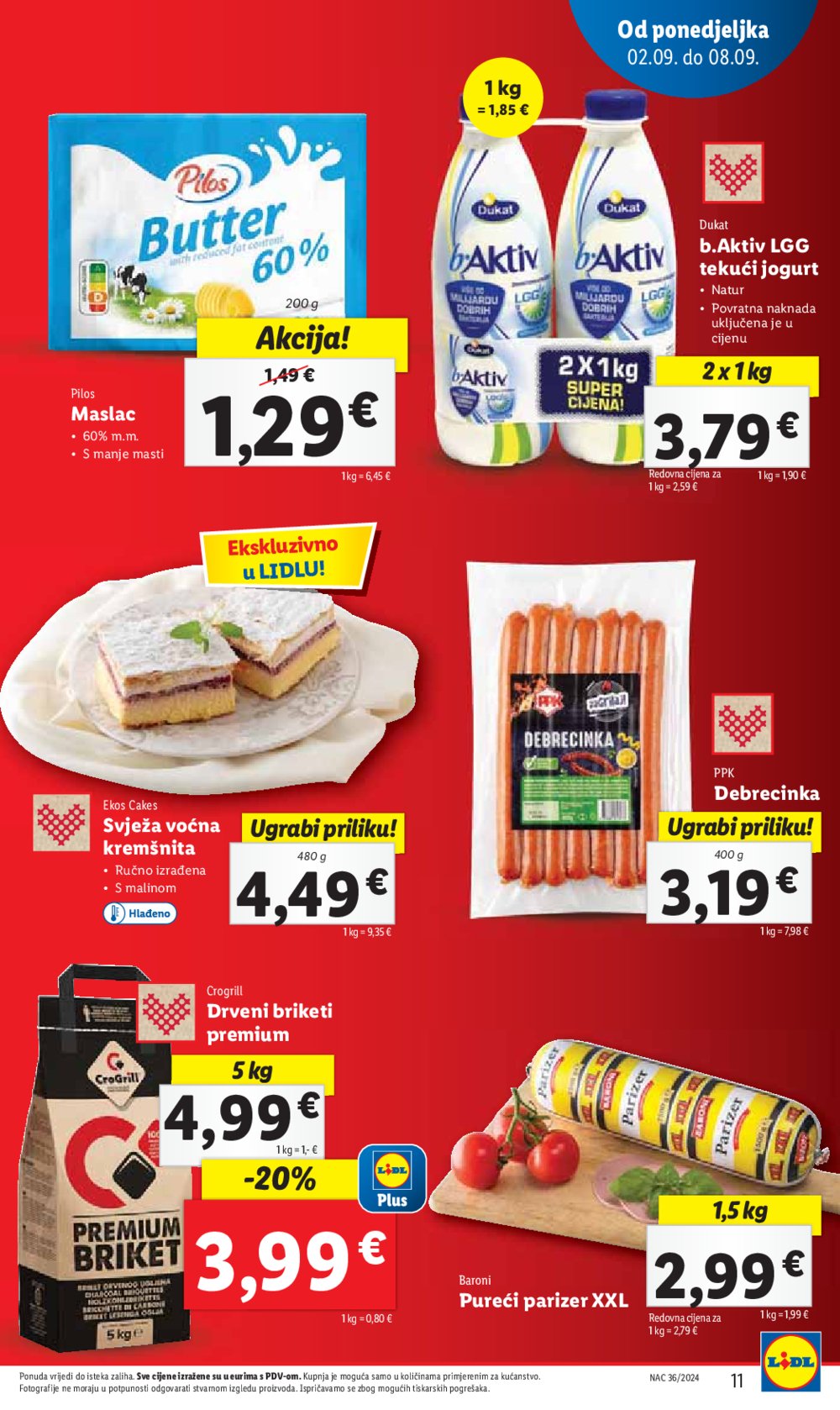 Lidl katalog Super ponuda od ponedjeljka 2.09.