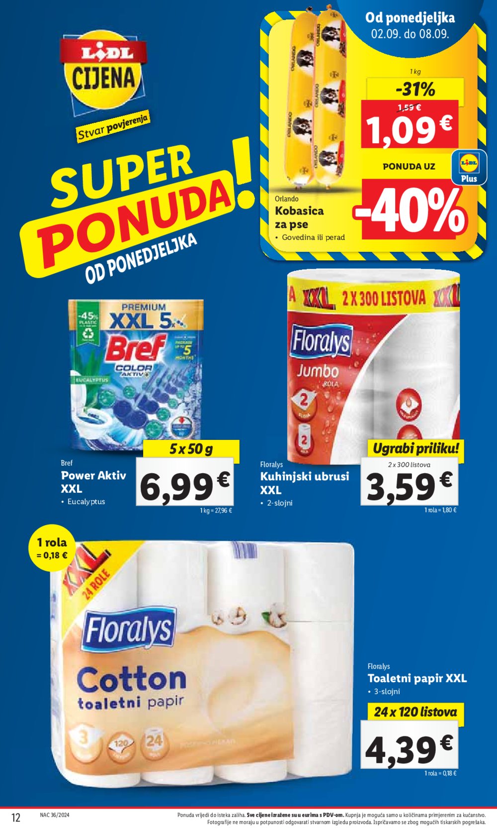 Lidl katalog Super ponuda od ponedjeljka 2.09.