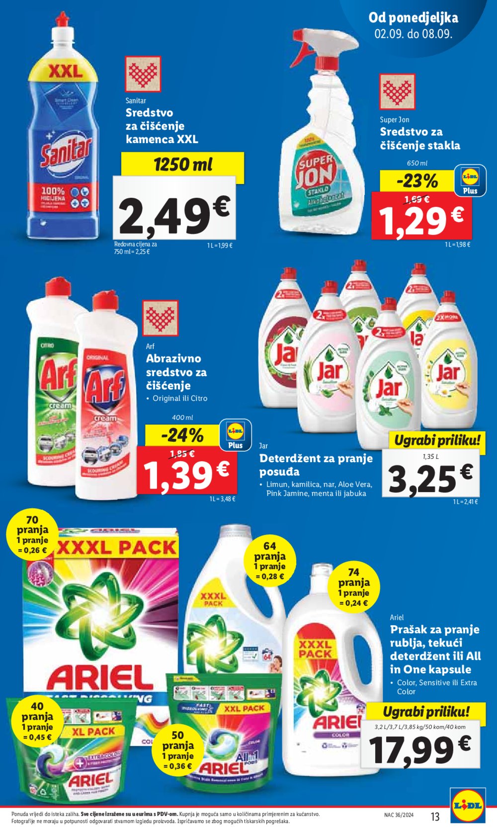 Lidl katalog Super ponuda od ponedjeljka 2.09.