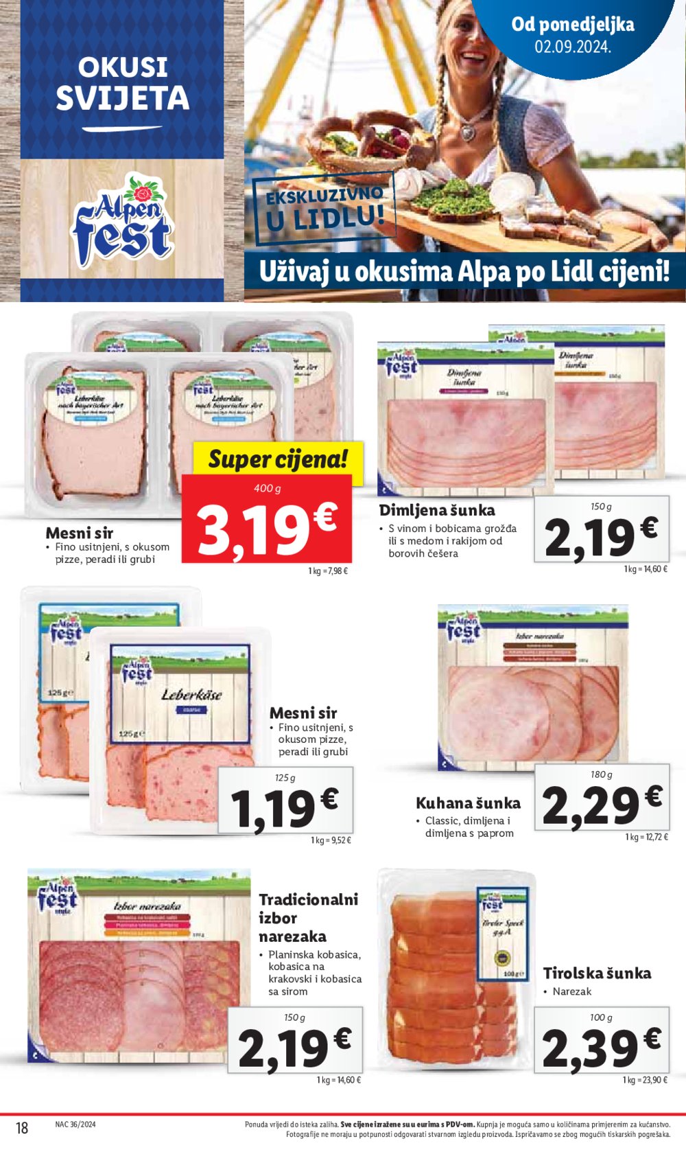 Lidl katalog Super ponuda od ponedjeljka 2.09.