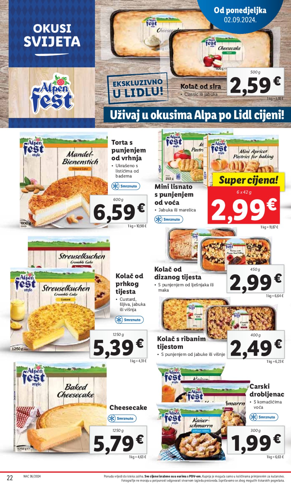 Lidl katalog Super ponuda od ponedjeljka 2.09.