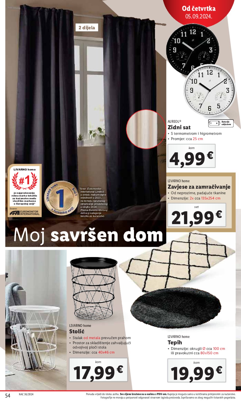 Lidl katalog Super ponuda od ponedjeljka 2.09.