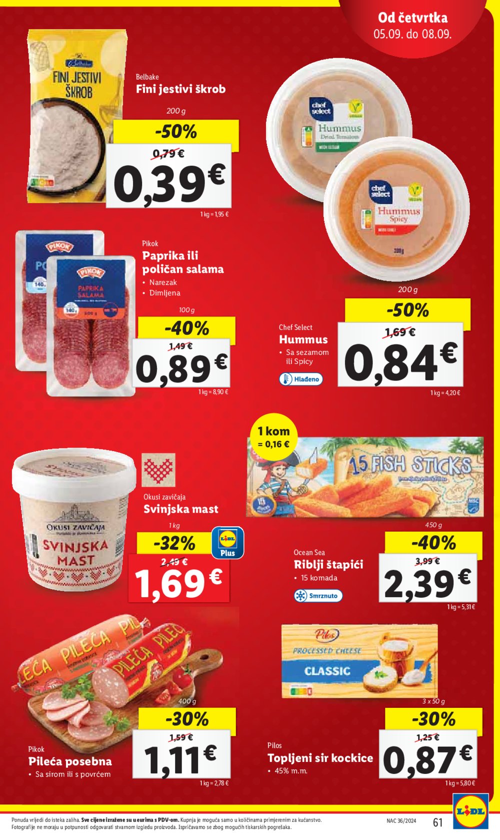 Lidl katalog Super ponuda od ponedjeljka 2.09.