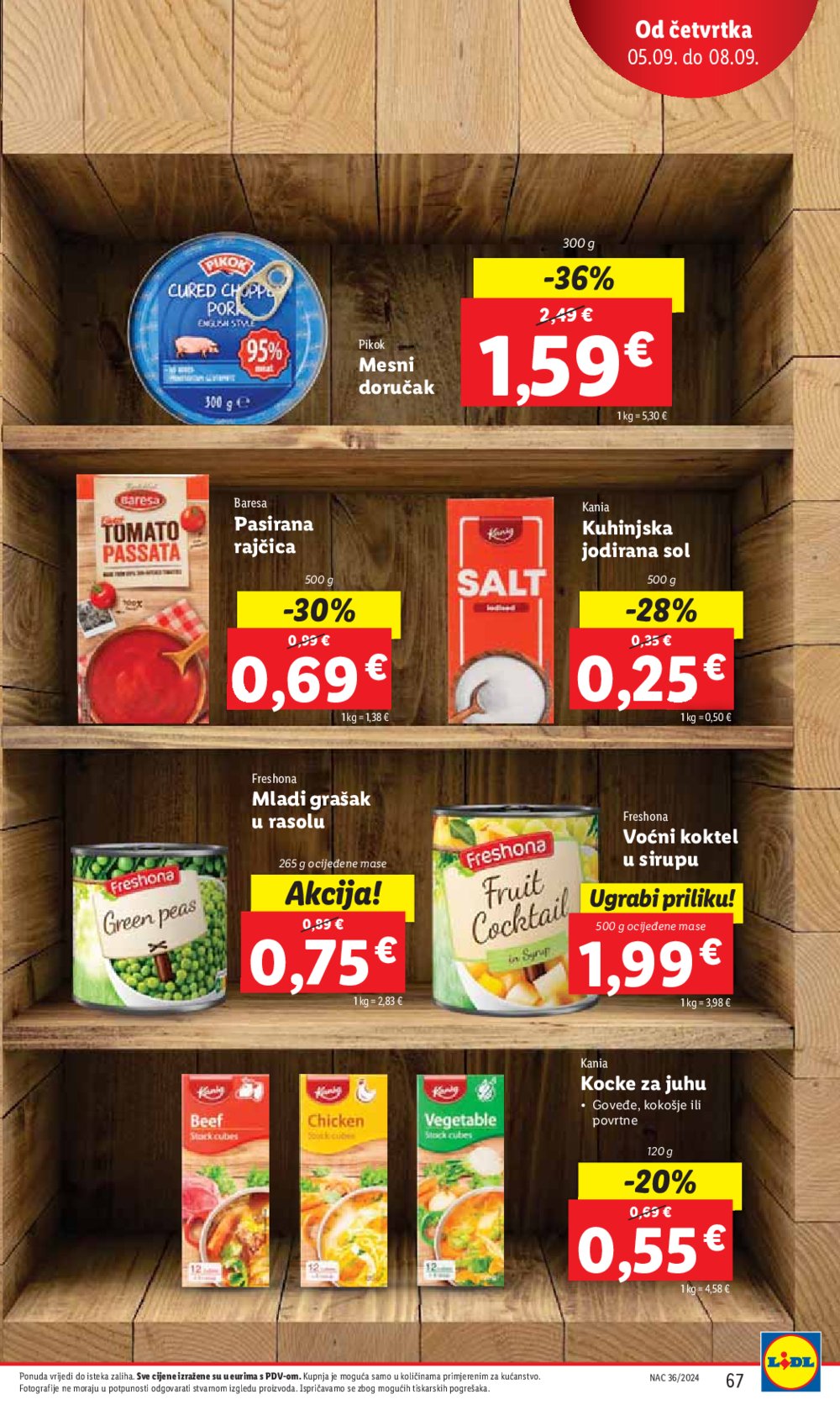 Lidl katalog Super ponuda od ponedjeljka 2.09.