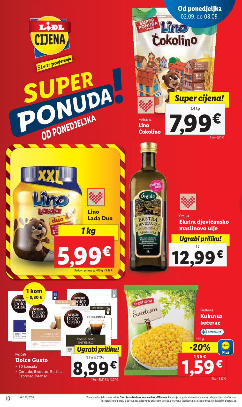 Lidl katalog Super ponuda od ponedjeljka 2.09.