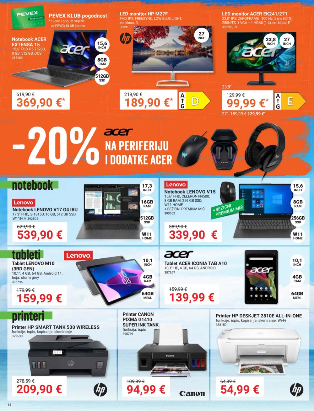 Pevex katalog Akcija 29.08.-23.09.2024.