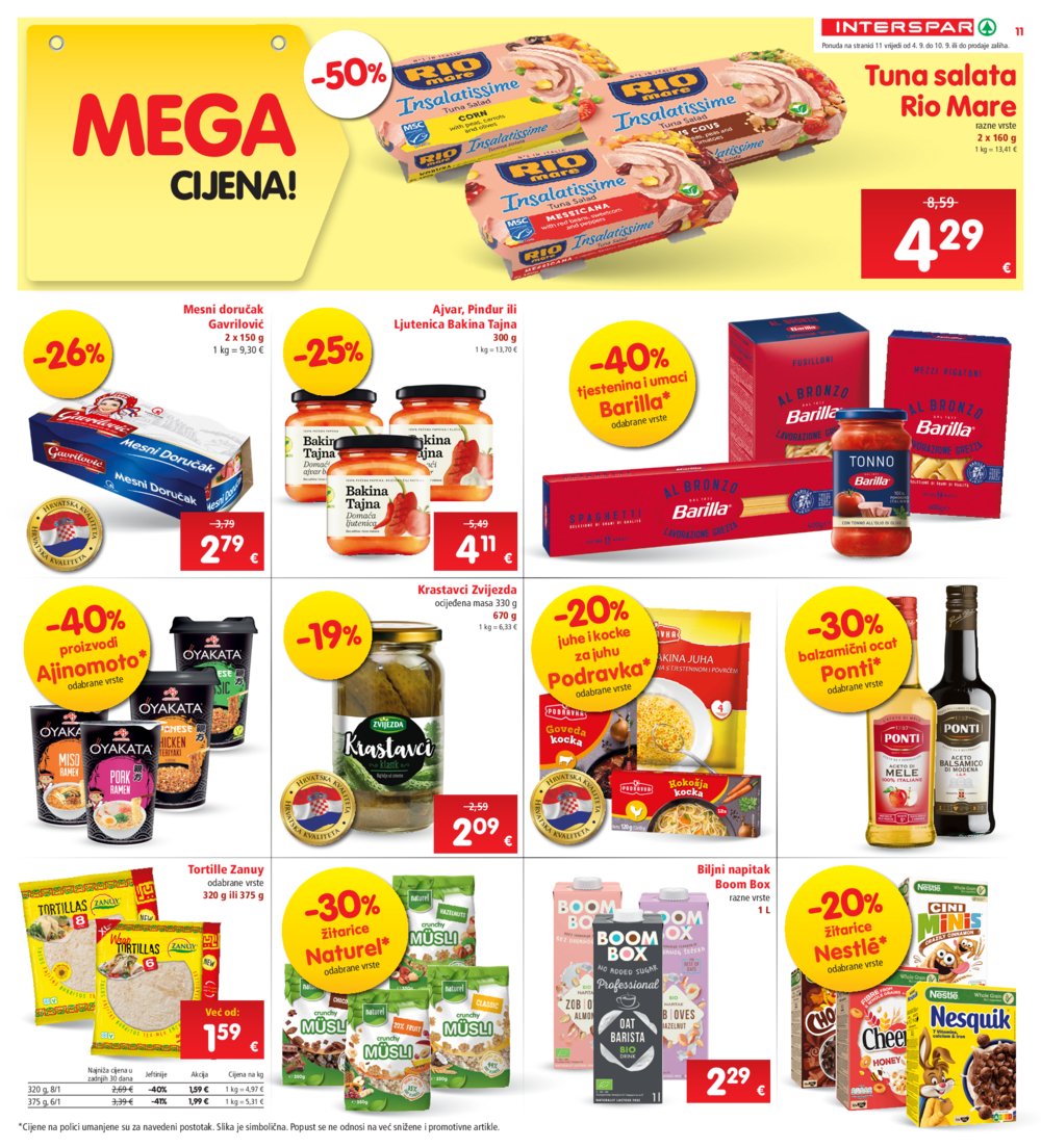 INTERSPAR katalog Akcija 04.09.-10.09.2024.