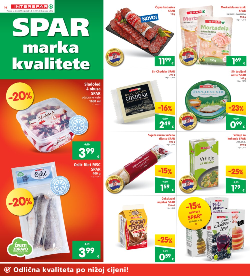 INTERSPAR katalog Akcija 04.09.-10.09.2024.