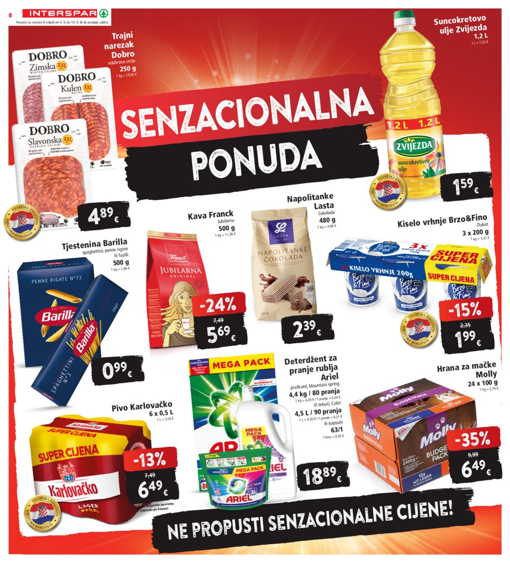 INTERSPAR katalog Akcija 04.09.-10.09.2024.