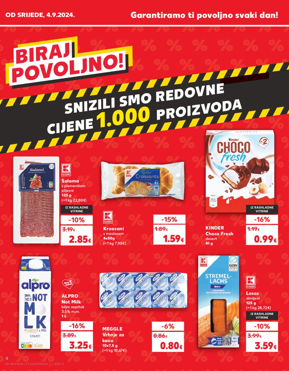 Kaufland katalog Akcija 04.09.-10.09.2024. Odabrane poslovnice