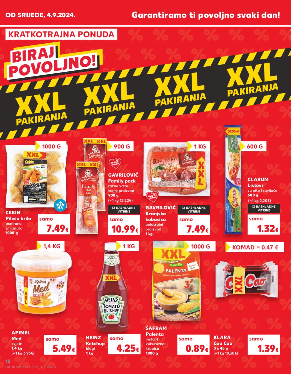 Kaufland katalog Akcija 04.09.-10.09.2024. Odabrane poslovnice