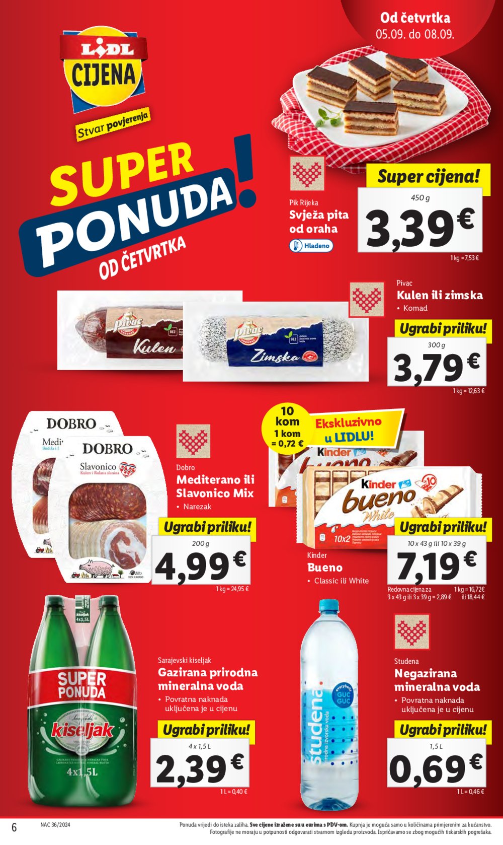 Lidl katalog Super ponuda od četvrtka 05.09.-08.09.2024.