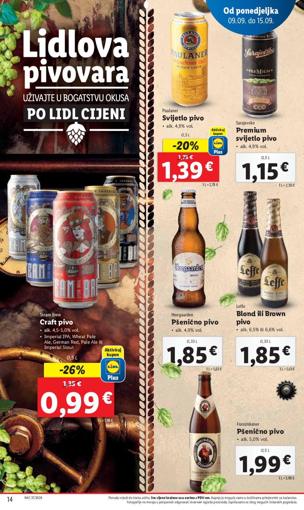 Lidl katalog Super ponuda od ponedjeljka 09.09.-15.09.2024.