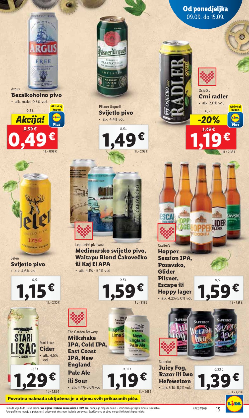 Lidl katalog Super ponuda od ponedjeljka 09.09.-15.09.2024.