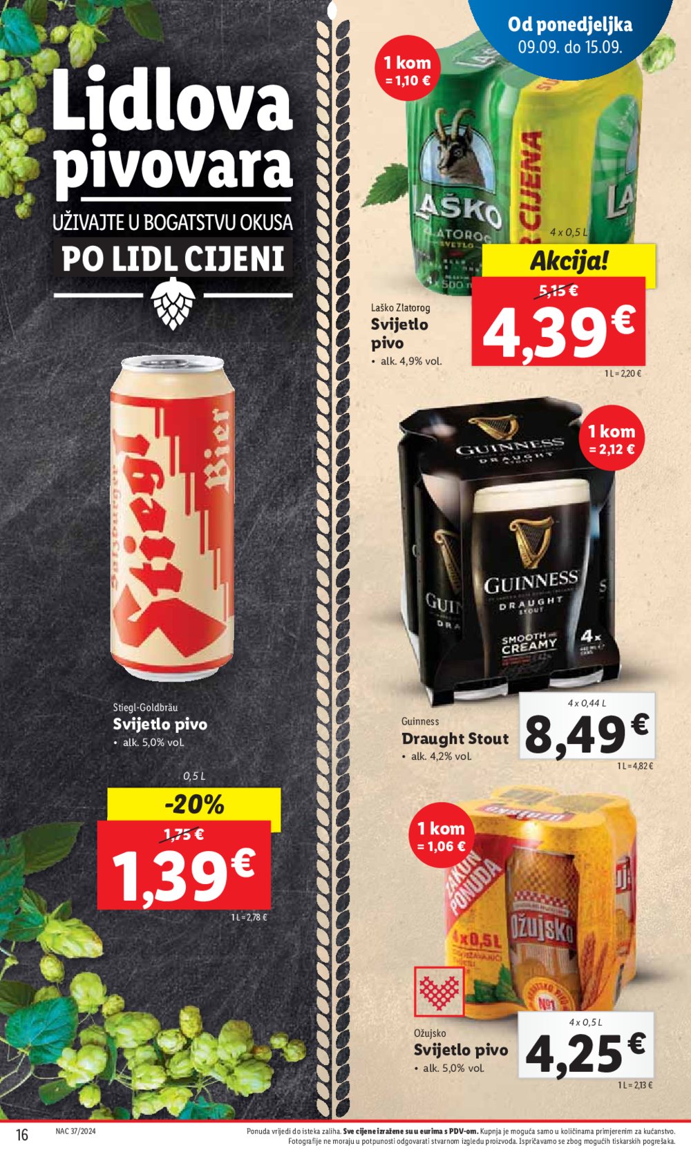 Lidl katalog Super ponuda od ponedjeljka 09.09.-15.09.2024.