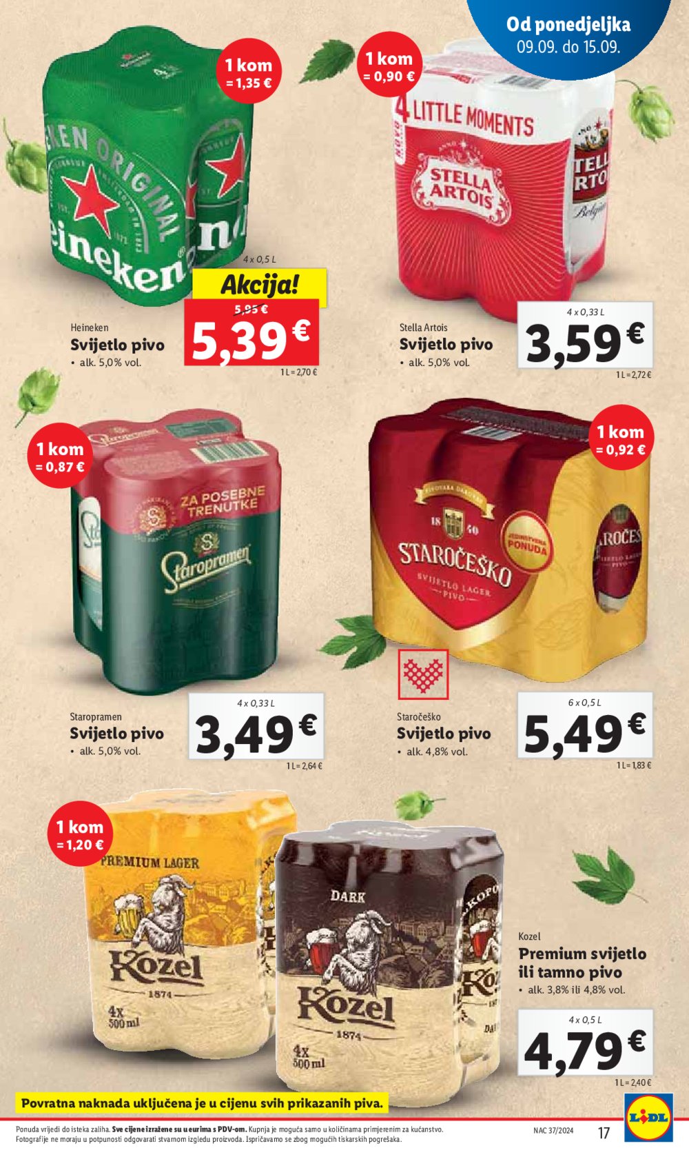 Lidl katalog Super ponuda od ponedjeljka 09.09.-15.09.2024.