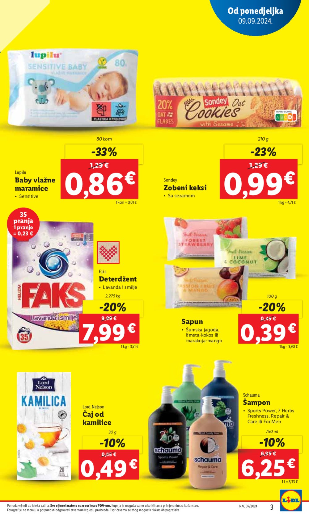 Lidl katalog Super ponuda od ponedjeljka 09.09.-15.09.2024.