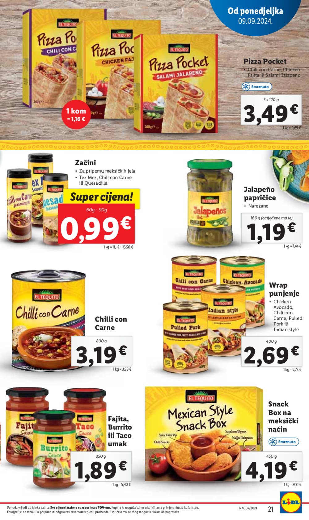 Lidl katalog Super ponuda od ponedjeljka 09.09.-15.09.2024.