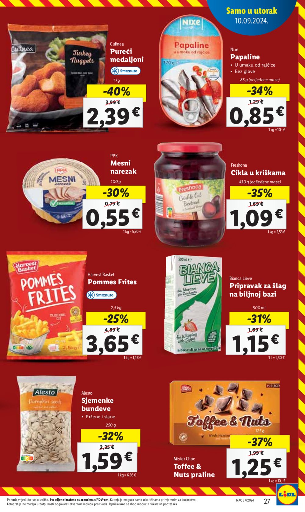 Lidl katalog Super ponuda od ponedjeljka 09.09.-15.09.2024.