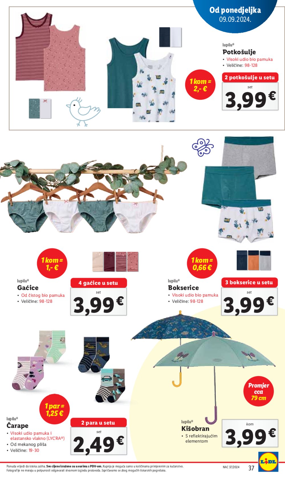 Lidl katalog Super ponuda od ponedjeljka 09.09.-15.09.2024.