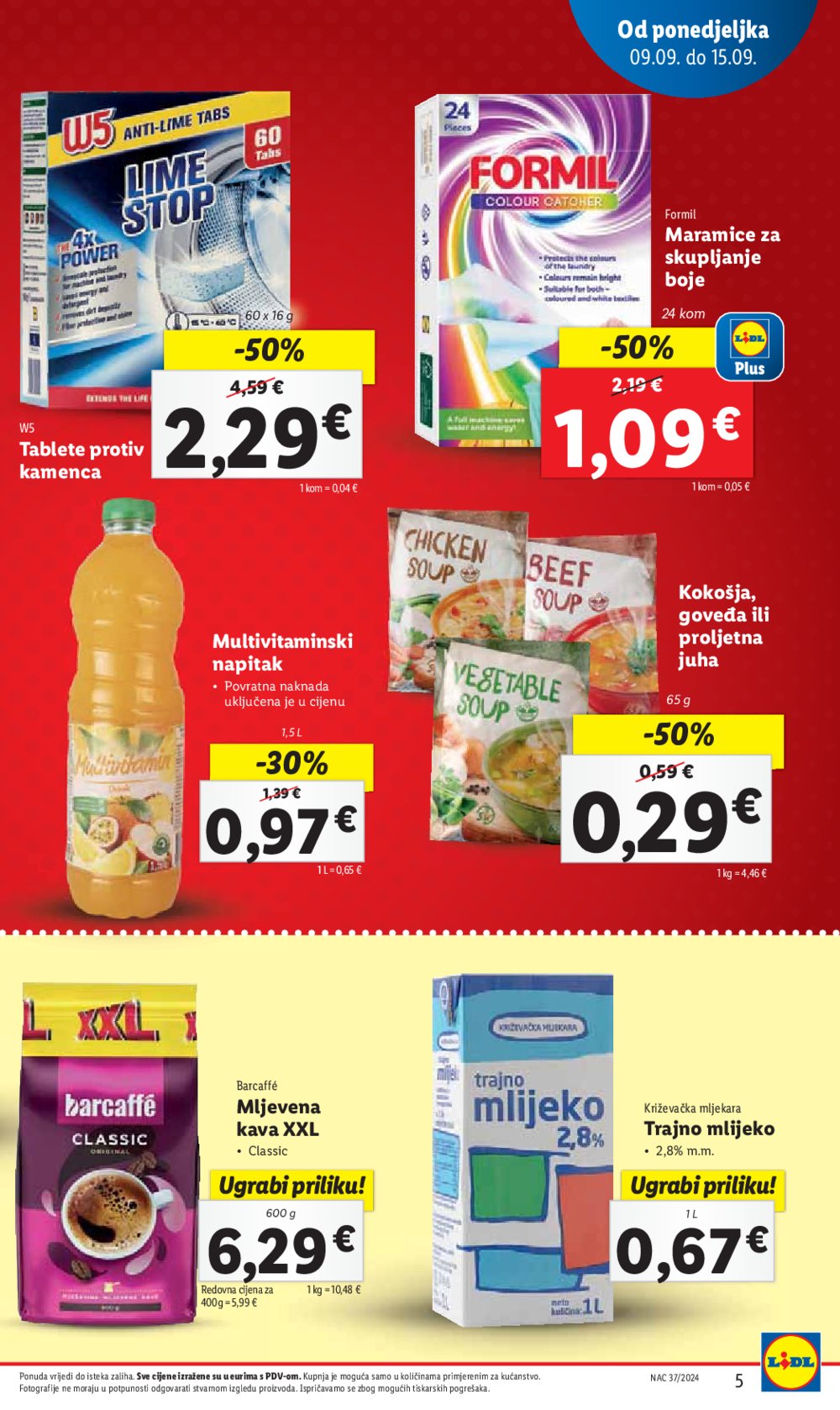 Lidl katalog Super ponuda od ponedjeljka 09.09.-15.09.2024.