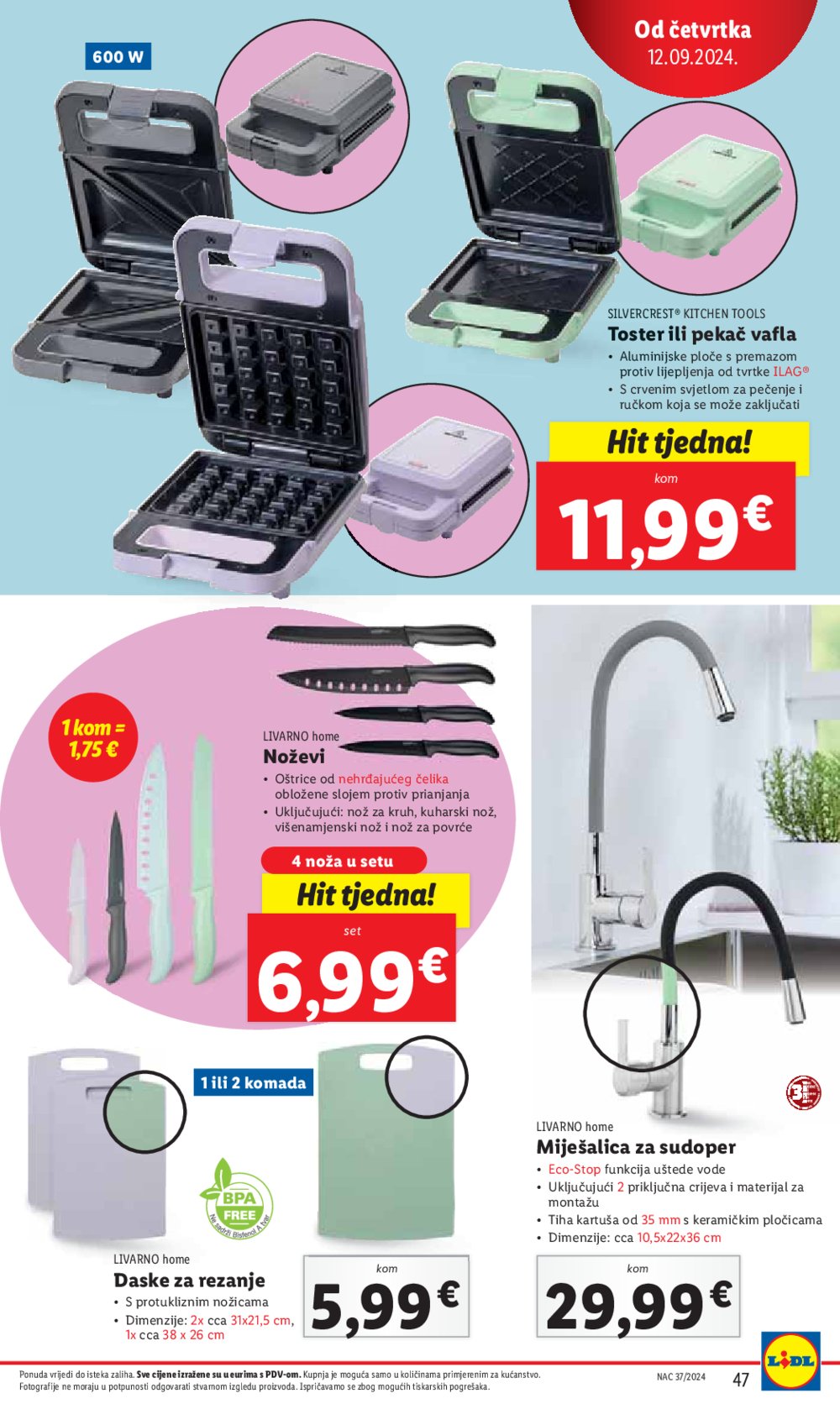 Lidl katalog Super ponuda od ponedjeljka 09.09.-15.09.2024.