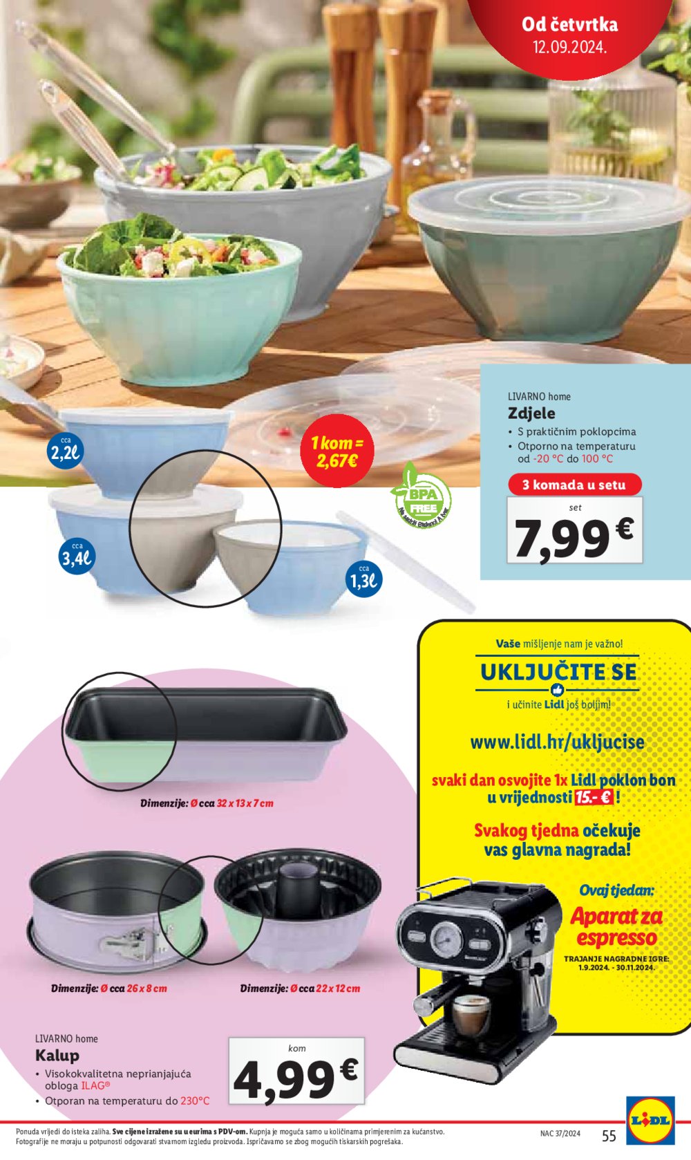 Lidl katalog Super ponuda od ponedjeljka 09.09.-15.09.2024.