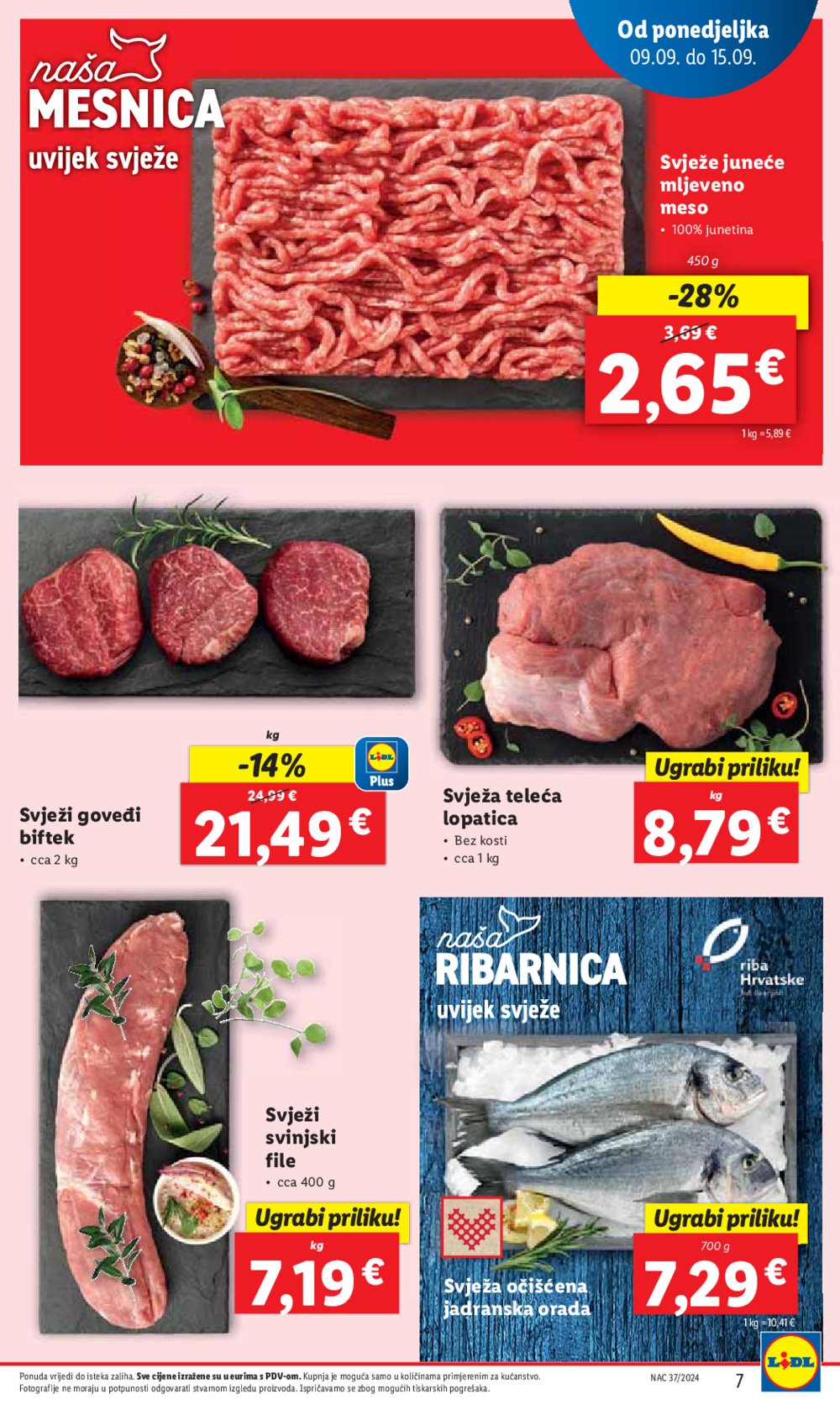 Lidl katalog Super ponuda od ponedjeljka 09.09.-15.09.2024.