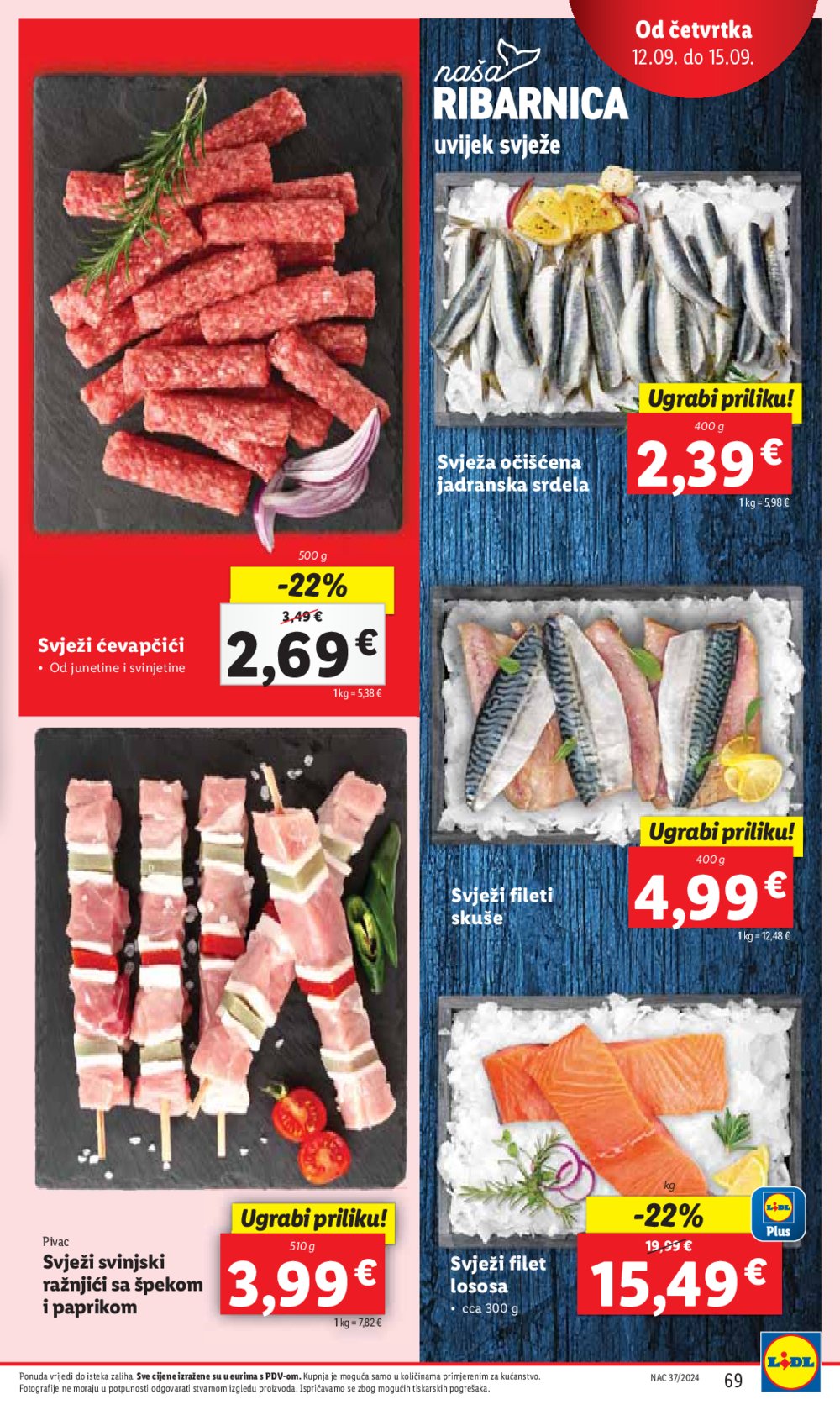 Lidl katalog Super ponuda od ponedjeljka 09.09.-15.09.2024.