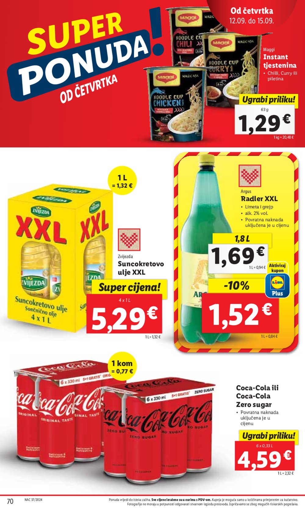 Lidl katalog Super ponuda od ponedjeljka 09.09.-15.09.2024.