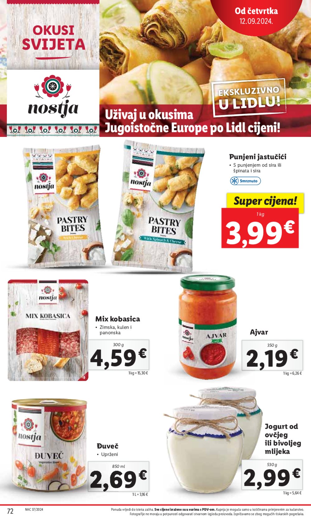 Lidl katalog Super ponuda od ponedjeljka 09.09.-15.09.2024.