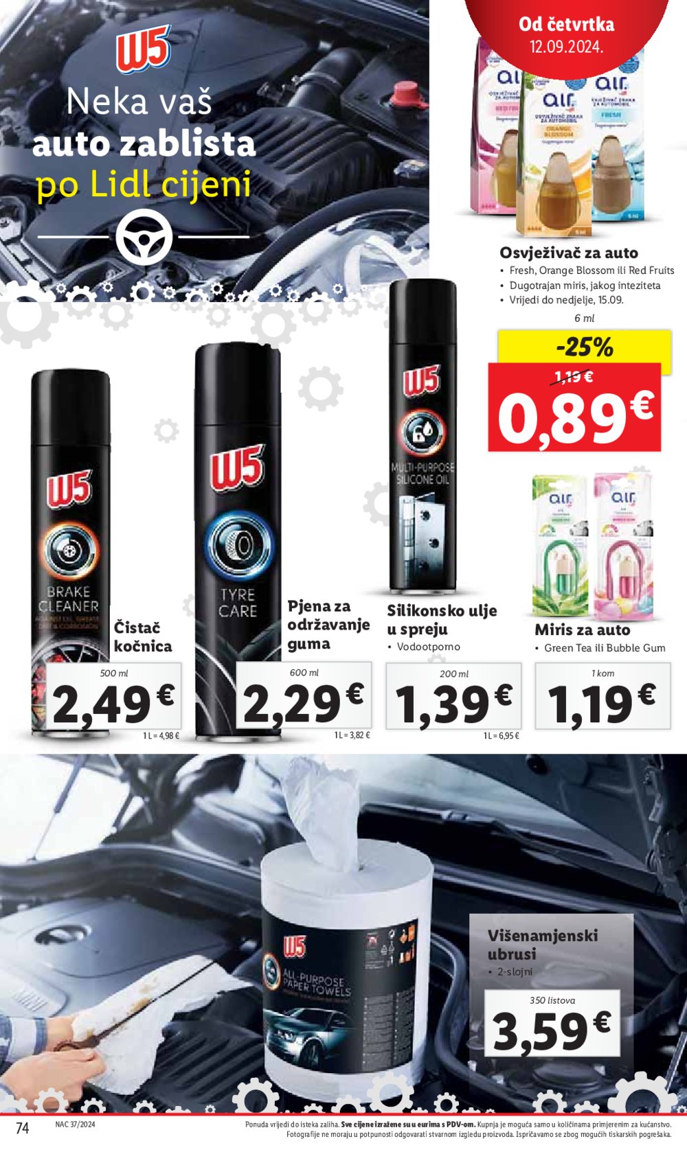 Lidl katalog Super ponuda od ponedjeljka 09.09.-15.09.2024.