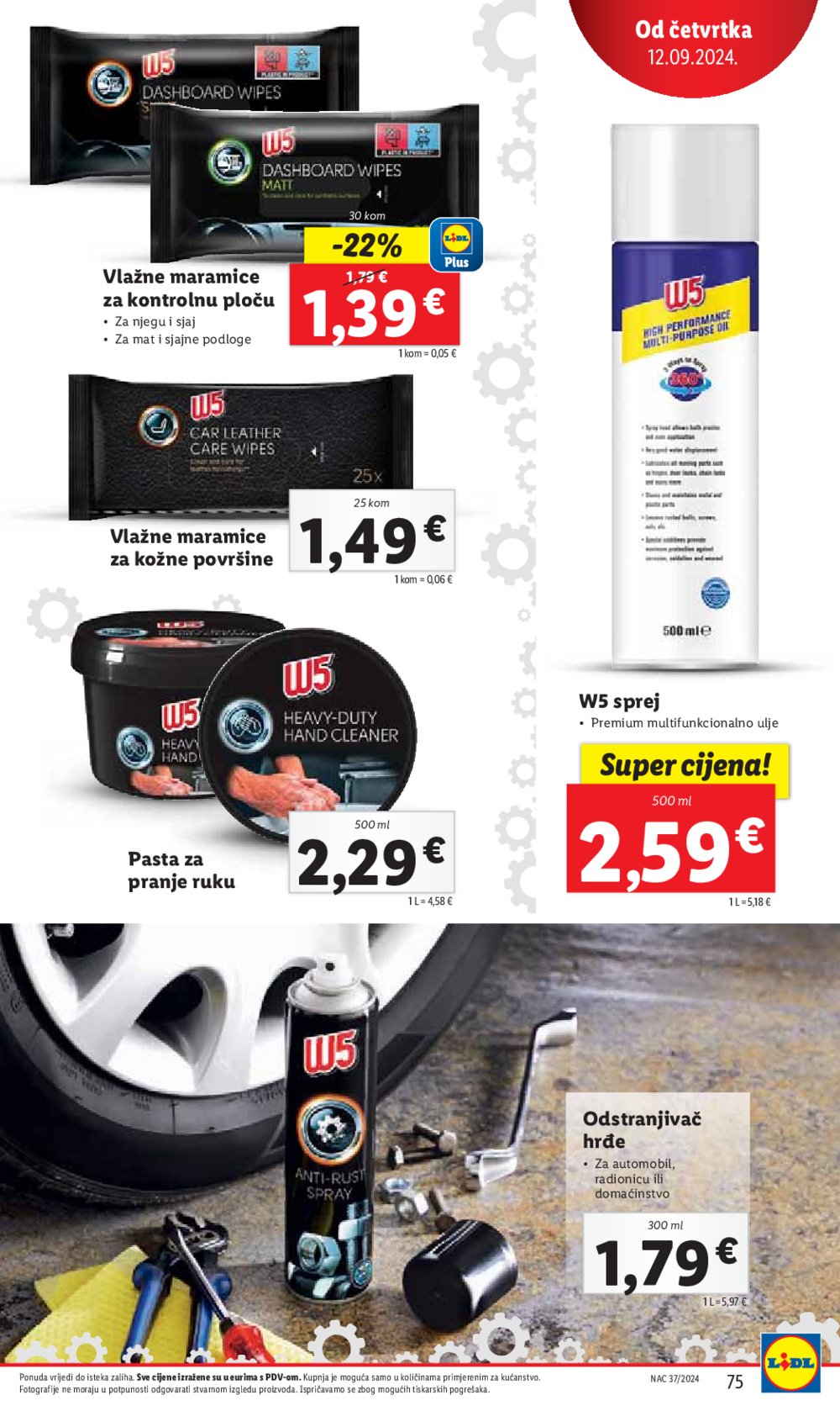 Lidl katalog Super ponuda od ponedjeljka 09.09.-15.09.2024.