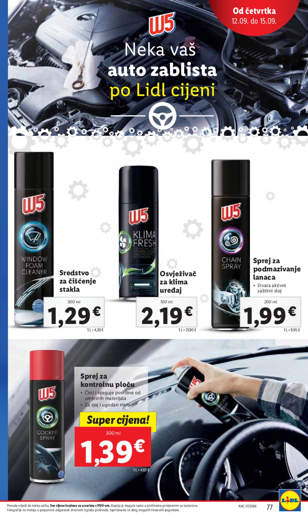 Lidl katalog Super ponuda od ponedjeljka 09.09.-15.09.2024.