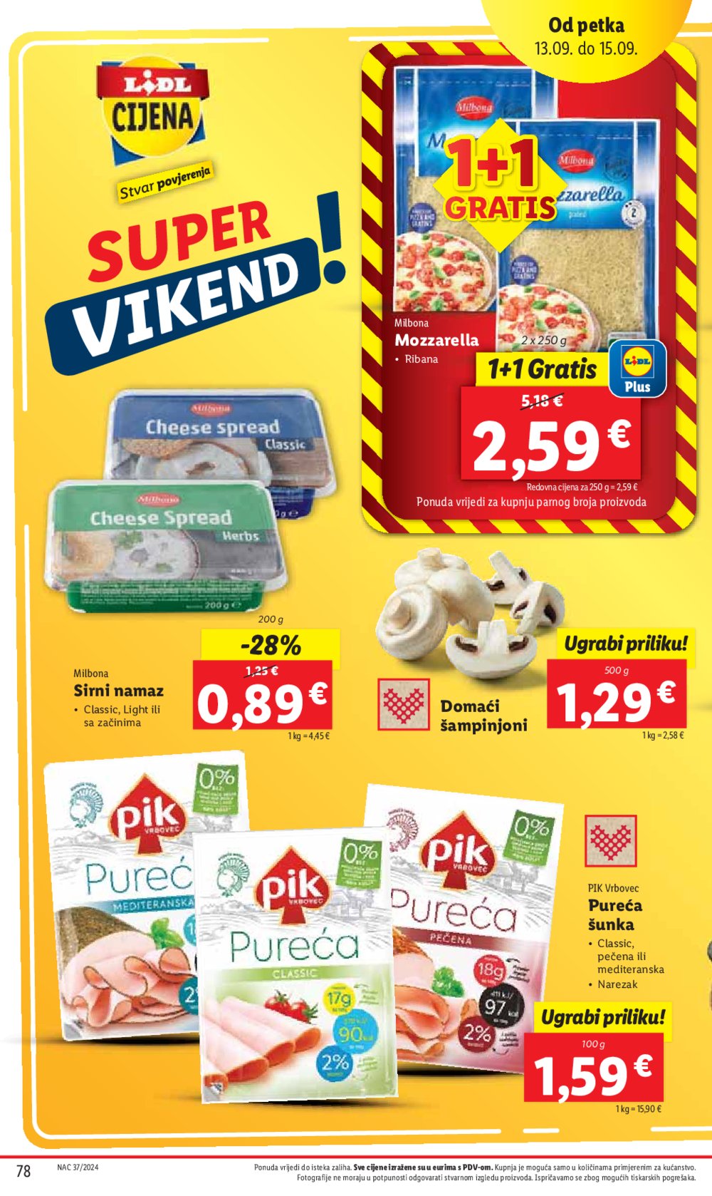 Lidl katalog Super ponuda od ponedjeljka 09.09.-15.09.2024.