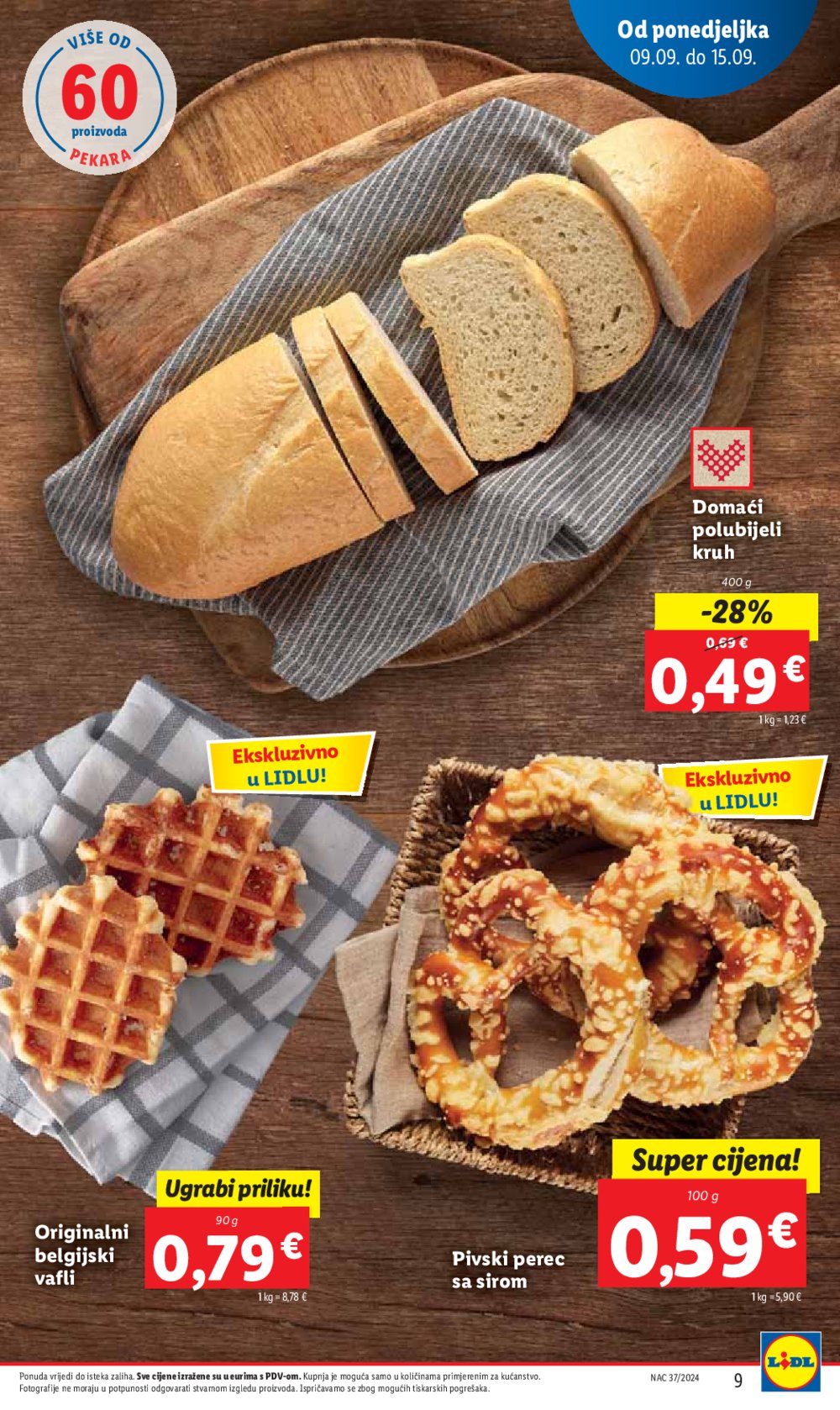 Lidl katalog Super ponuda od ponedjeljka 09.09.-15.09.2024.