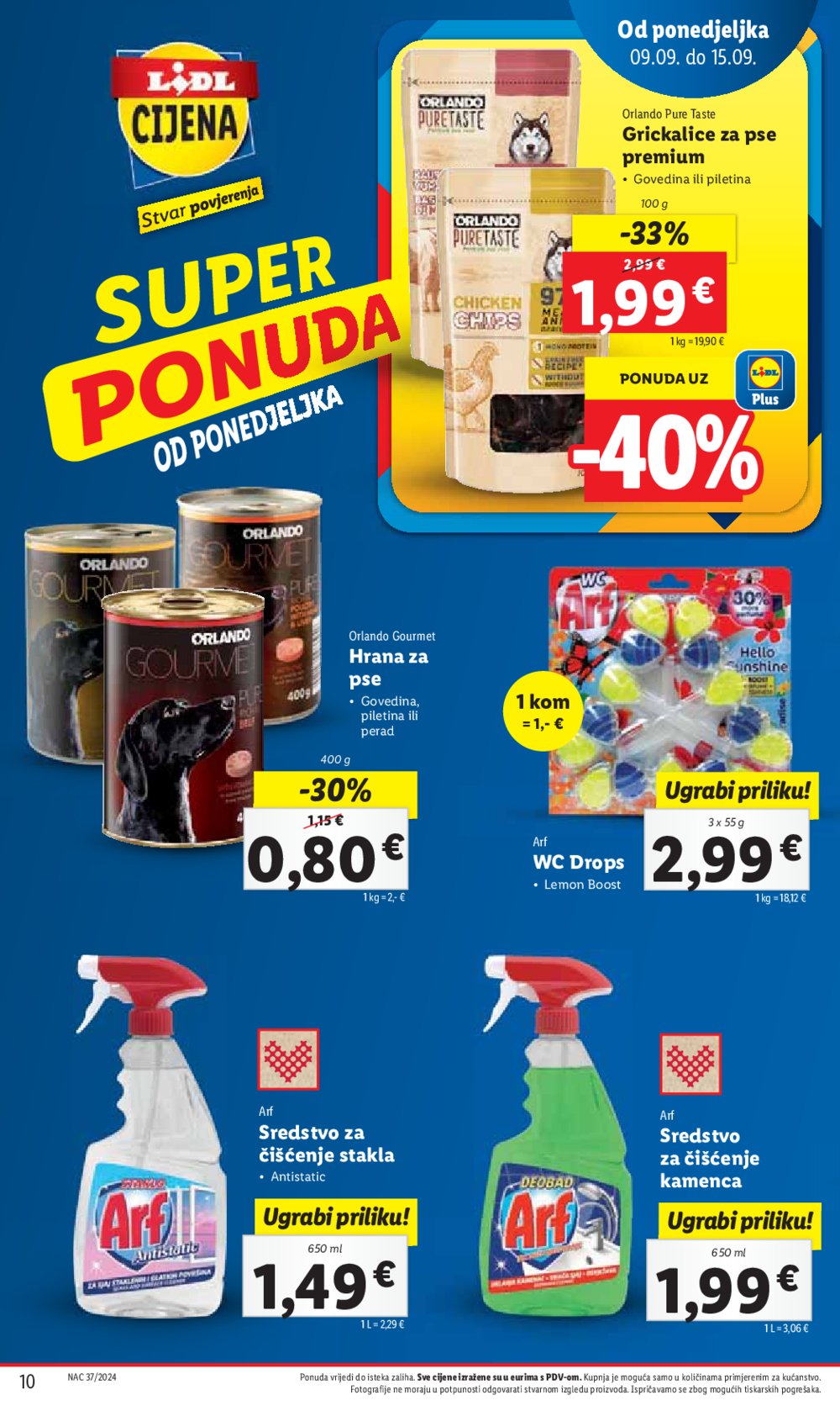 Lidl katalog Super ponuda od ponedjeljka 09.09.-15.09.2024.