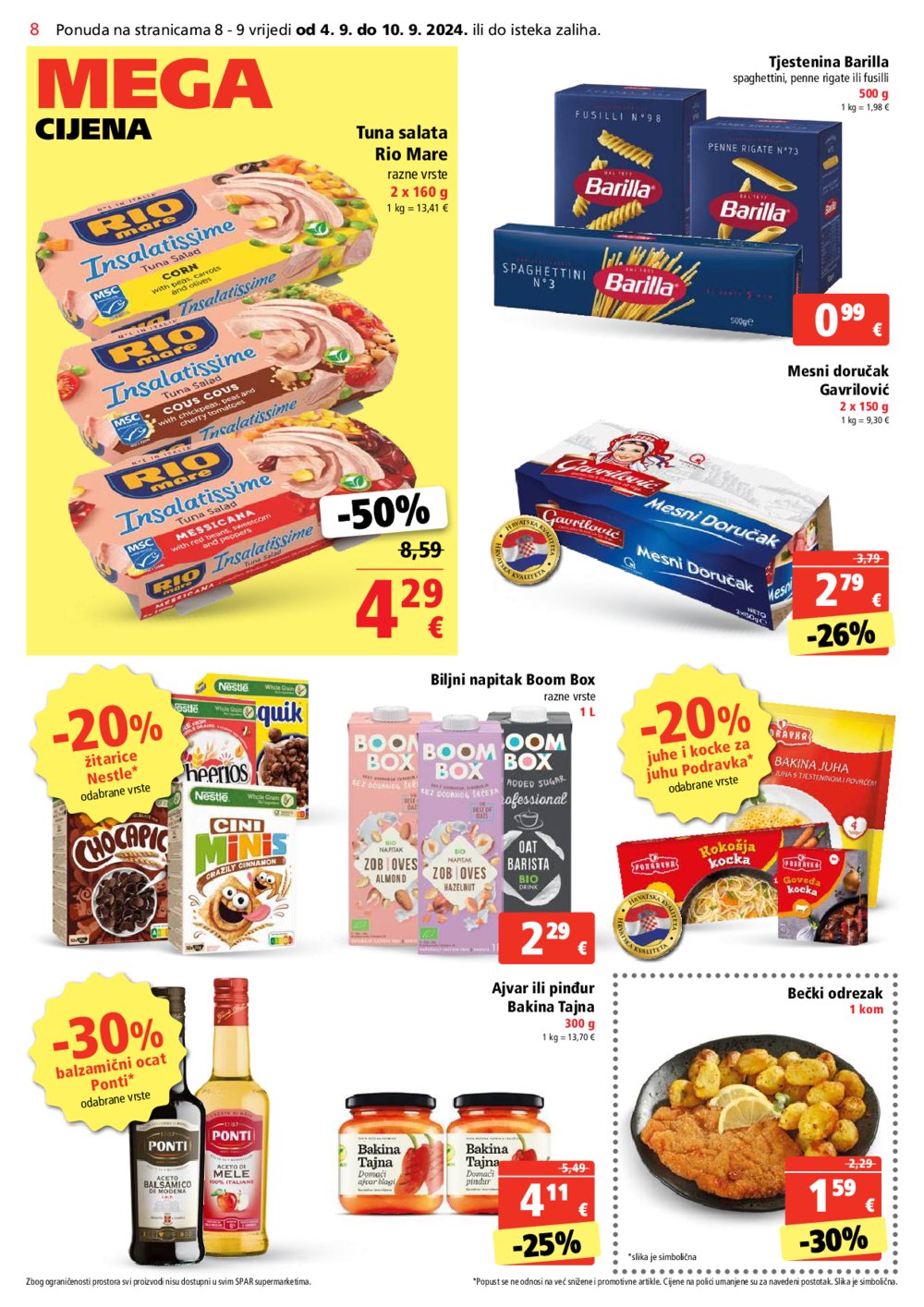 SPAR katalog Akcija 04.09.-10.09.2024.