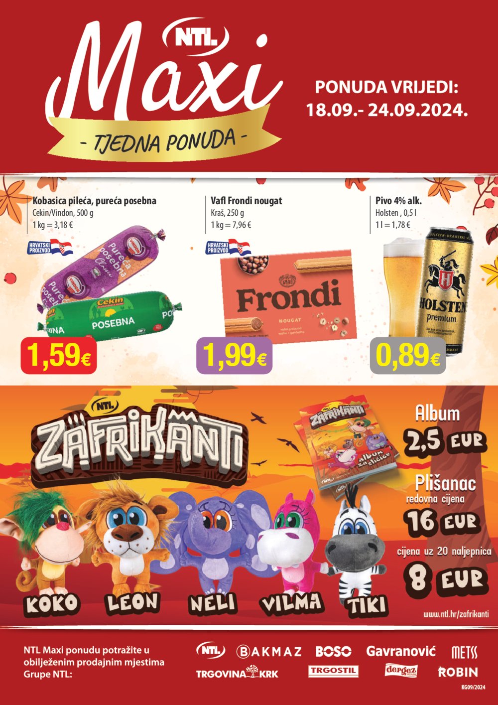 Bakmaz katalog NTL Maxi Tjedna ponuda 18.09.-24.09.2024.