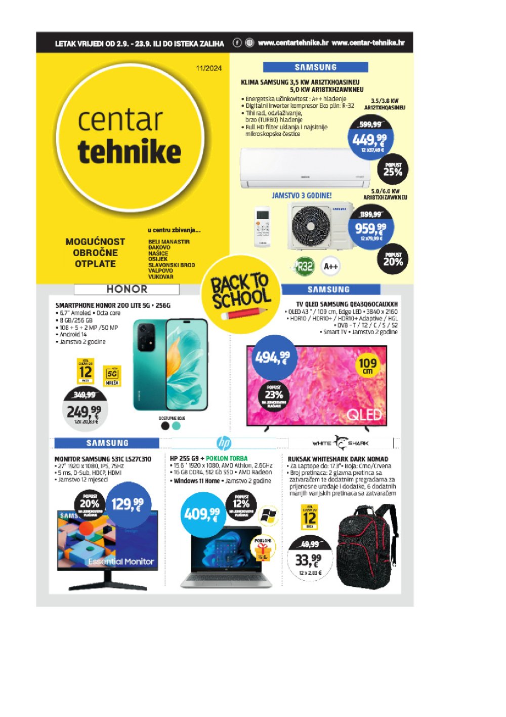 Centar tehnike katalog Akcija 02.09.-23.09.2024.