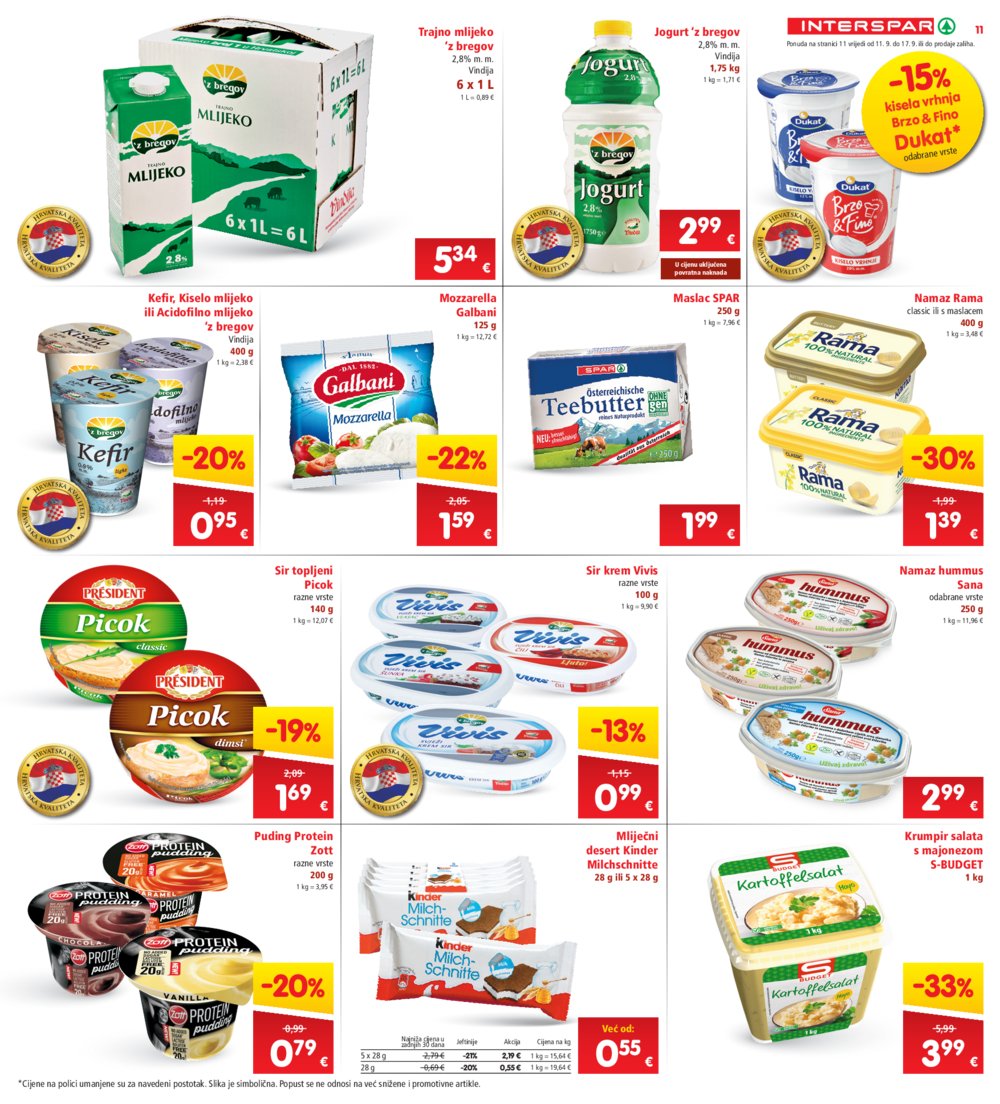 INTERSPAR katalog Akcija 11.09.-17.09.2024.